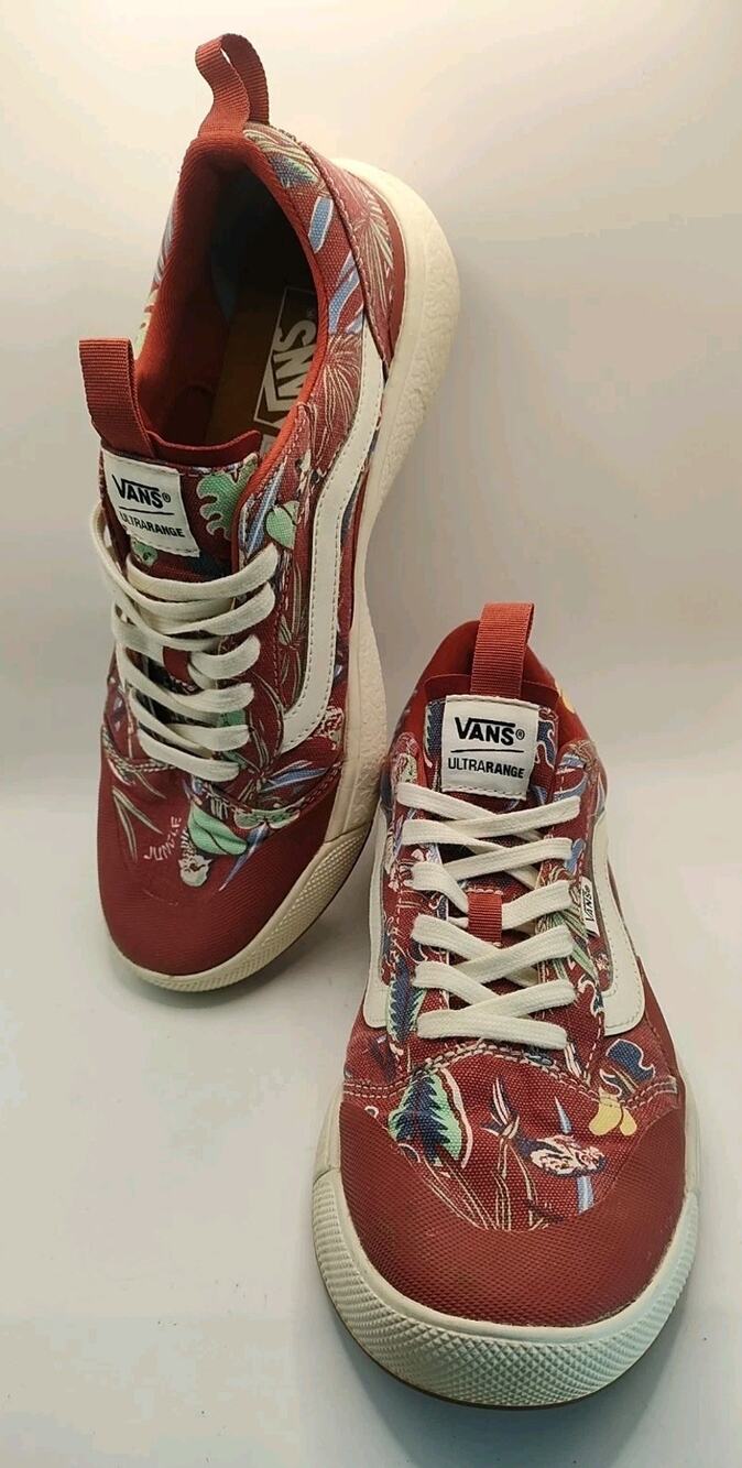 Vans UltraRange Hawaiian EXO SE Chili Oil Marshmallow Mens Size 10